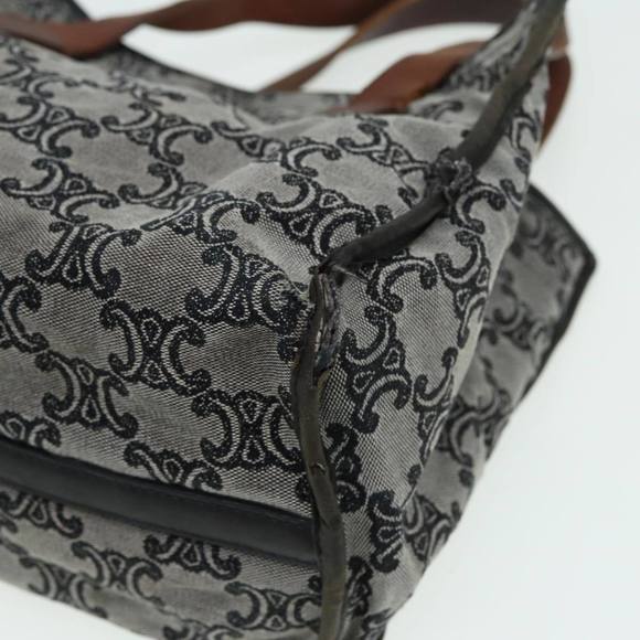 CELINE Paris Macadam Canvas Hand Bag Gray Auth 83427 - Picture 14 of 16